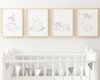 bunny nursery accessories