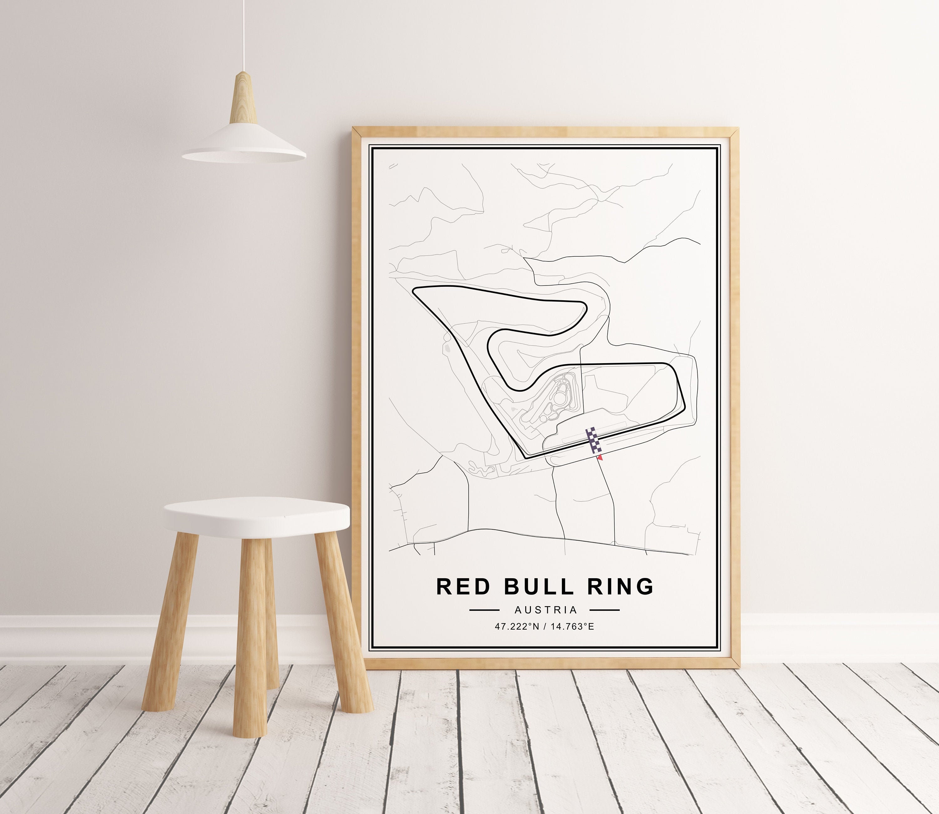 Formula1 Red Bull Ring Circuit Printcircuit Map Etsy