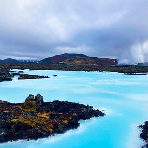 Blue Lagoon in Iceland, Digital Download Photo, Blue Lagoon Photo, Landscape Photo, Stock Photo