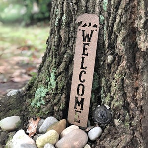 Bear Welcome Plaque - Bad Dog Metalworks Home Décor - Country Cabin Décor - Bear Décor - Black Bear Welcome Sign - Country Bear Welcome Sign