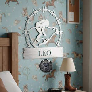 Mutton Busting Monogram - Bad Dog Metalworks Home Décor - 4H Fair - Yellowstone Gifts - Cowgirl Gifts Cowboy Gifts - Kids Rodeo Western Art