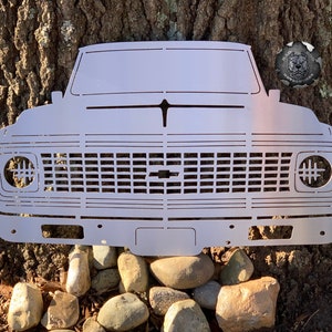 1971 Chevy C10 Front End Metal Art - Bad Dog Metalworks Home Decor - Classic Truck Art - Man Cave Sign - Vintage Chevy Truck Themed Decor