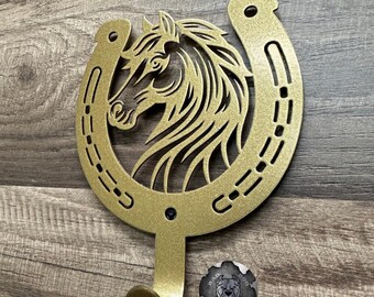 Horseshoe Heritage Hook - Bad Dog Metalworks Home Decor