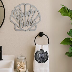 Beach House Seashell - Bad Dog Metalworks Home Decor - Beach House Decor - Nautical Gifts - Coastal Living - Patio Decor - Summer Decor