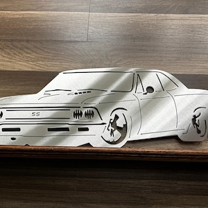 1966 Chevrolet Chevelle SS Metal Art - Bad Dog Metalworks Home Decor - Classic Car Art - Vintage Car Decor - Car Lover Gifts for Him
