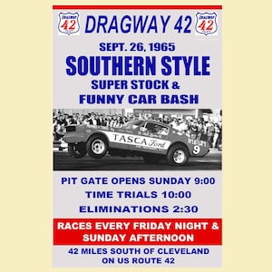 Vintage Drag Racing - Etsy