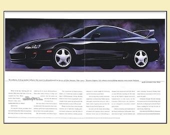 1993 Toyota Supra Original Magazine Ad