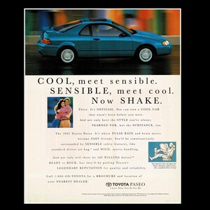 1995 Toyota Paseo Original Magazine Ad