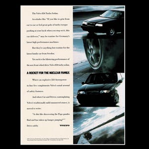 1994 Volvo 850 Turbo Original Magazine Ad