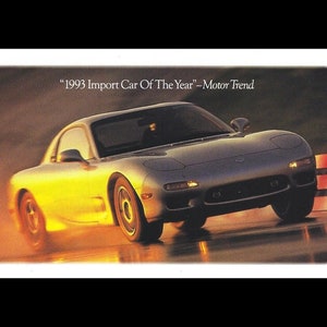 1993 Mazda RX7 Original Magazine Ad One Time Only Father's Day Sale image 1