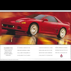 1995 Mitsubishi 3000GT VR-4 Original Magazine Ad