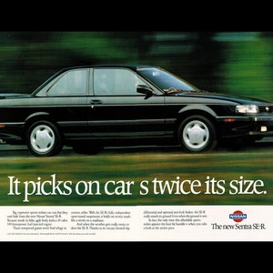 1990 Nissan Sentra SE-R Original Magazine Ad