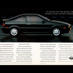 1992 Nissan NX 2000 Original Magazine Ad