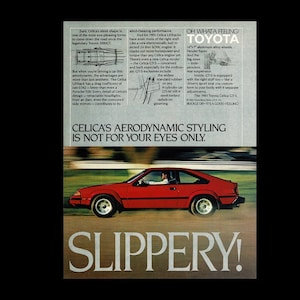 1983 Toyota Celica GTS Original Magazine Ad