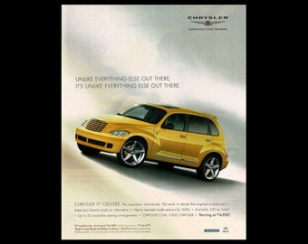2000's Chrysler PT Cruiser Original Magazine Ad