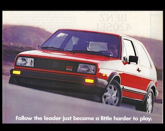 1987 VW Golf GTI 16V Original Magazine Ad