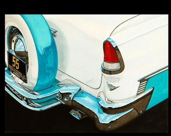 1955 Chevy Giclee Art Print - "55" By Noted Artist Dan McCrary