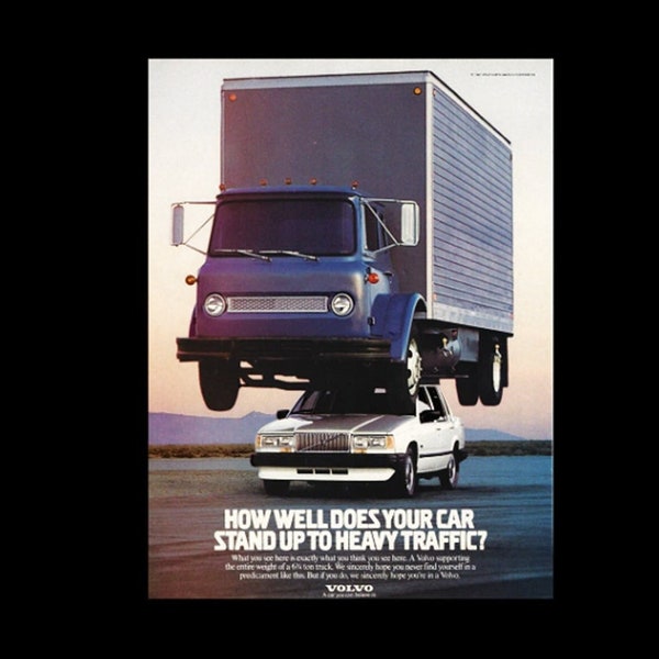 1987 Volvo Original Magazine Ad