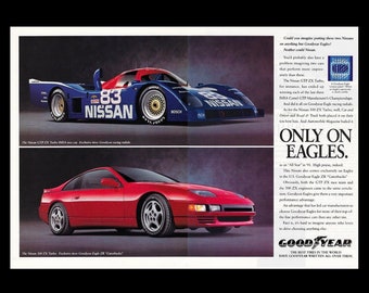 1993 Nissan 300ZX Turbo & GTP ZX IMSA Race Car Original Magazine Ad