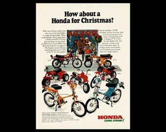 1979 Honda Trail, Mini Trail & Dirt Bike Motorcycles Original Magazine Ad