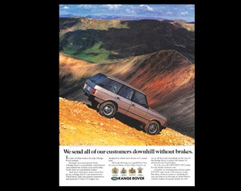 1992 Land Rover Range Rover Original Magazine Ad