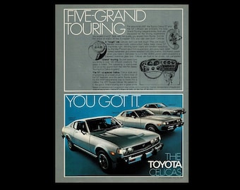 1977 Toyota Celica Original Magazine Ad