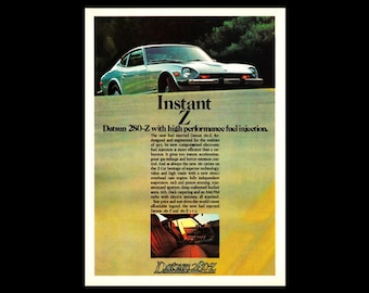 1975 Datsun 280Z Original Magazine Ad