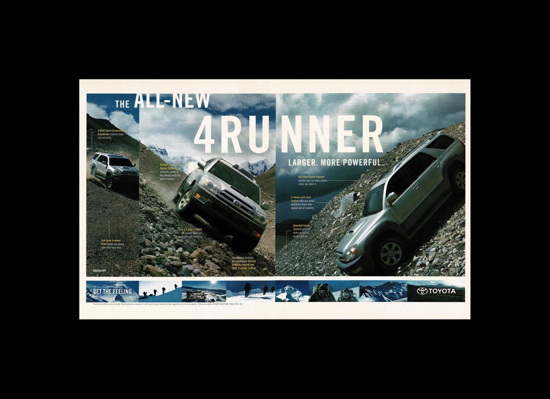 2002 Toyota 4runner Original Magazine Ad - Etsy