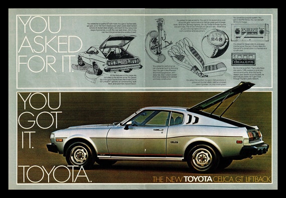 Celica★ページ★ 1976 Toyota Celica Original Magazine Ad - Etsy