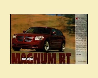 2005 Dodge Magnum RT Magazine Road Test • Original 9x11 Print Article