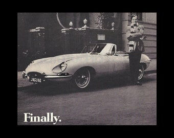 1969 Jaguar XKE Original Magazine Ad
