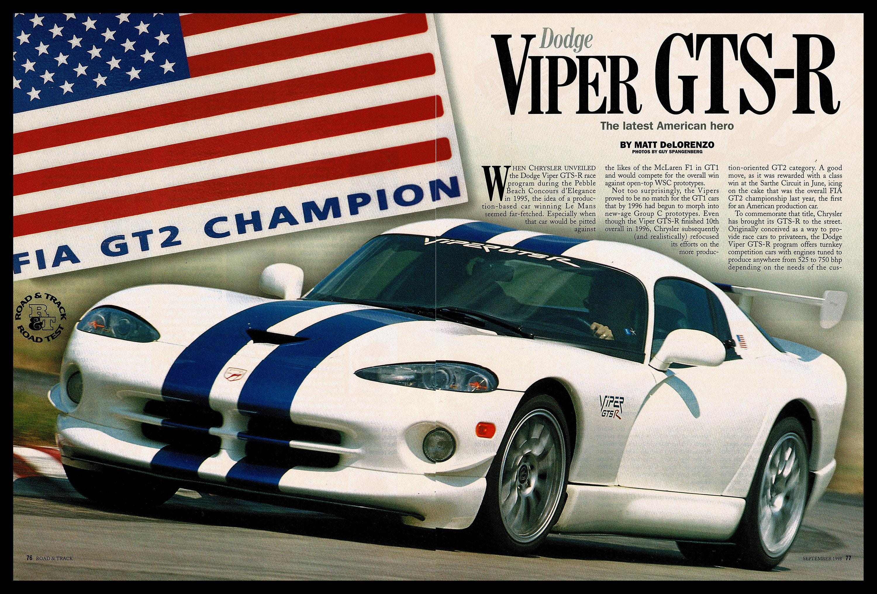 CHRYSLER VIPER GTSR 1ere GT LE MANS 1998 1.43 PROVENCE MOULAGE EUR 59,00 - FR