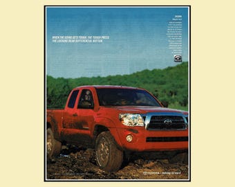 2006 Toyota Tacoma 4x4 Pick Up Truck Magazine Ad • Original 10x12 Print Advertisement