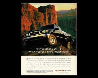 1997 Toyota Tacoma Pick Up Truck Original Magazine Ad