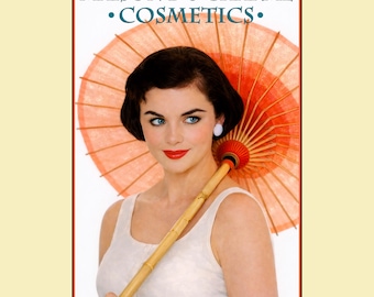 1950's Cosmetics & Beauty Poster : "Maison du Charme" Cosmetics • 11x17 Retro Style Poster Print