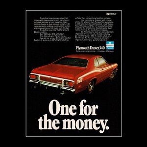 1973 Plymouth Duster 340 Original Magazine Ad