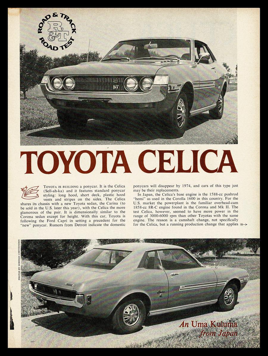 Toyota Celica Original Magazine Road Test - Etsy