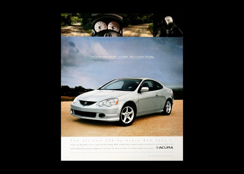 2001 Acura RSX Type S Original Magazine Ad - Etsy