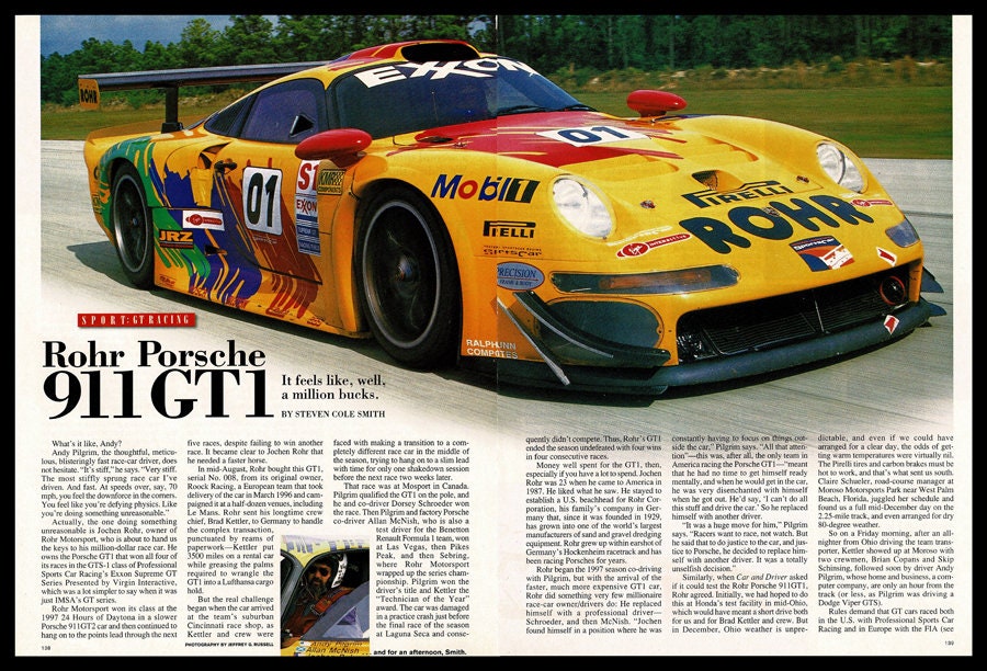 PORSCHE 911 GT1 #01 Mcnish Muller Alzen Sullivan ROHR 2nd DAYTONA 1998 UT 1:18