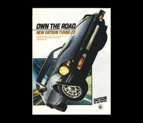 1981 Datsun 280ZX Turbo Original Magazine Ad - Etsy