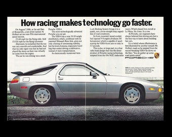 1988 Porsche 928 Original Magazine Ad