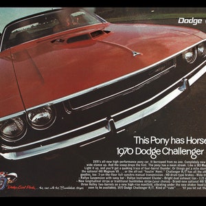 1970 Dodge Challenger Original Magazine Ad