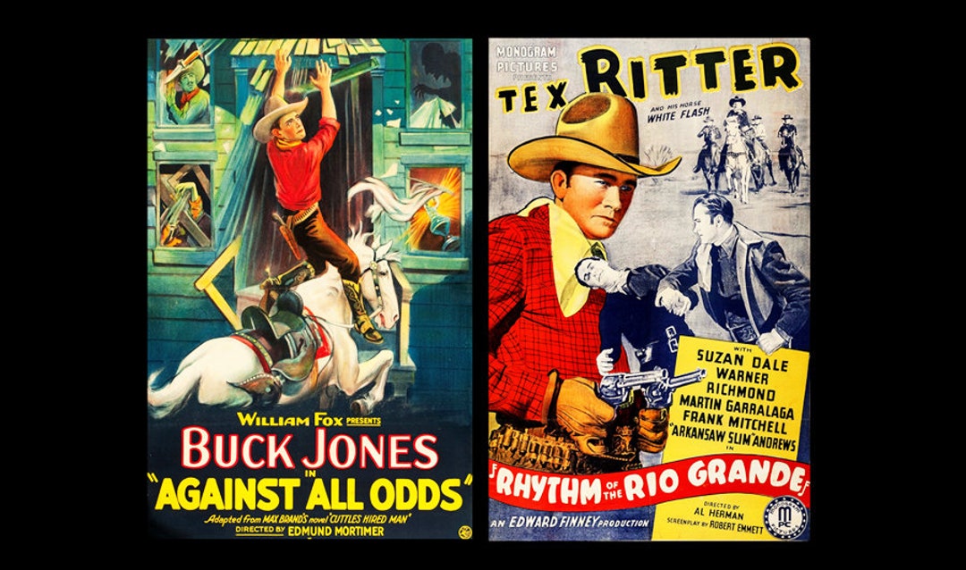 Two Classic Western Movie Poster Prints 1925 Buck Jones & Etsy