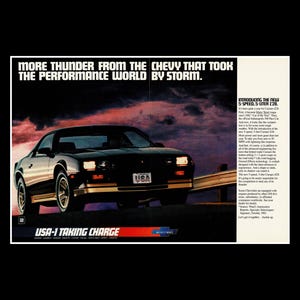 1983 Chevrolet Camaro Z28 Original Magazine Ad