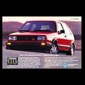 1987 VW Golf GTI Original Magazine Ad