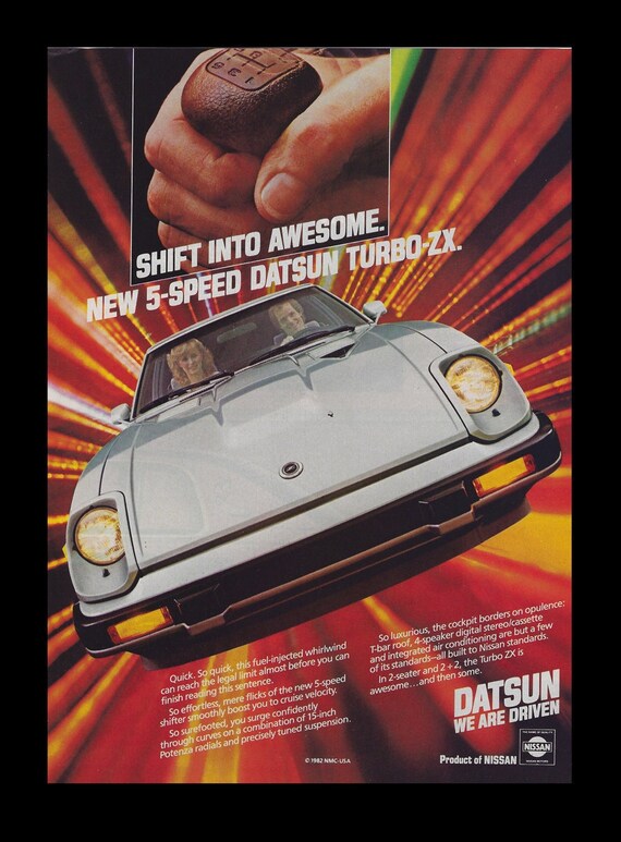 【15p新品】ターボX 1983 Datsun 280ZX Original Magazine Ad - Etsy UK