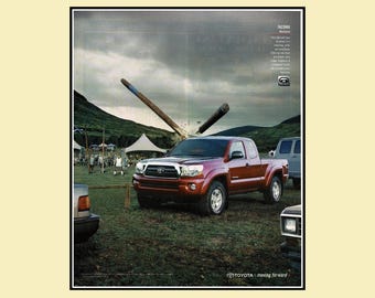 2006 Toyota Tacoma 4x4 Pick Up Truck Magazine Ad • Original 10x12 Print Advertisement