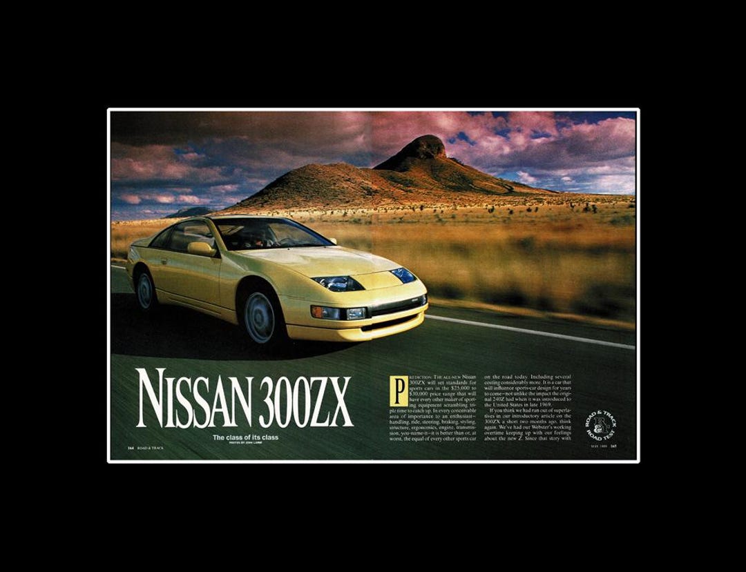 1989 Nissan 300ZX Original Magazine Road Test Etsy