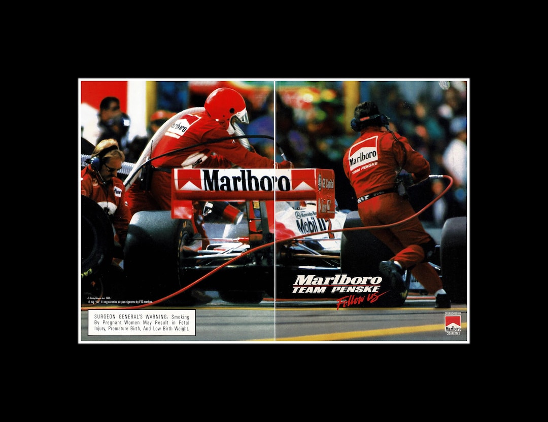1995 Marlboro Motorsports Auto Racing Original Magazine Ad - Etsy