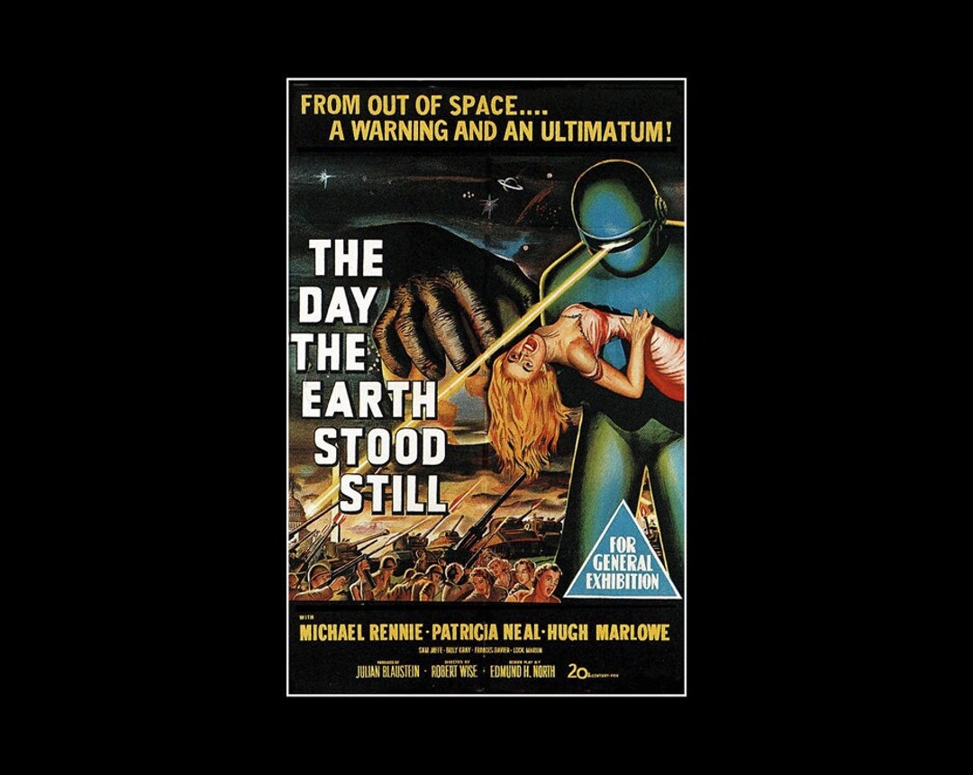 The Day the Earth Stood Still - Movie Poster Art Print - Retro ...